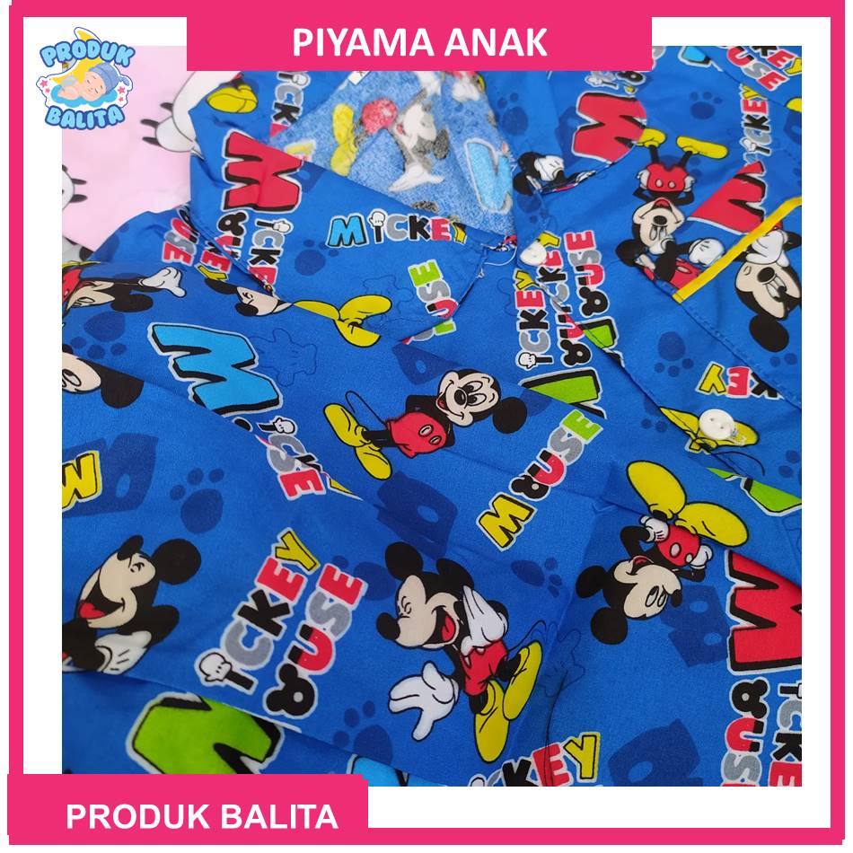 Baju Tidur Anak Laki-laki Perempuan Murah Piyama Anak Terlaris Ukuran M L XL Baju Setelan Anak Perempuan Laki-laki