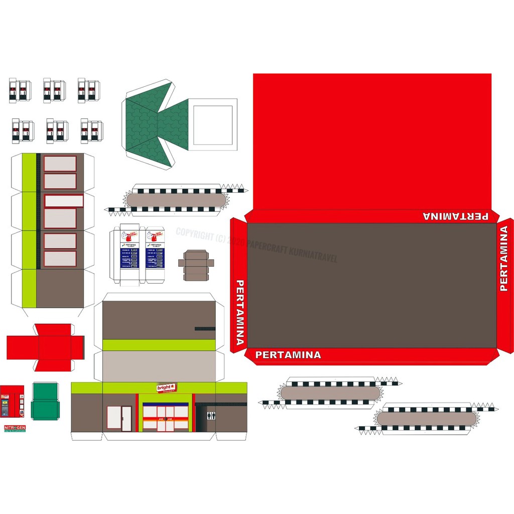 jual-pola-papercraft-spbu-pertamina-tipe-4-shopee-indonesia
