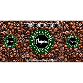 Spanduk Cappucino Cincau Custom Shopee Indonesia