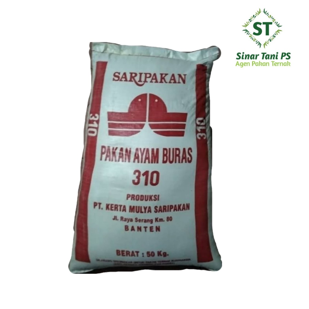 Pakan Ayam Buras 310 Makanan Ayam Saripakan 10kg