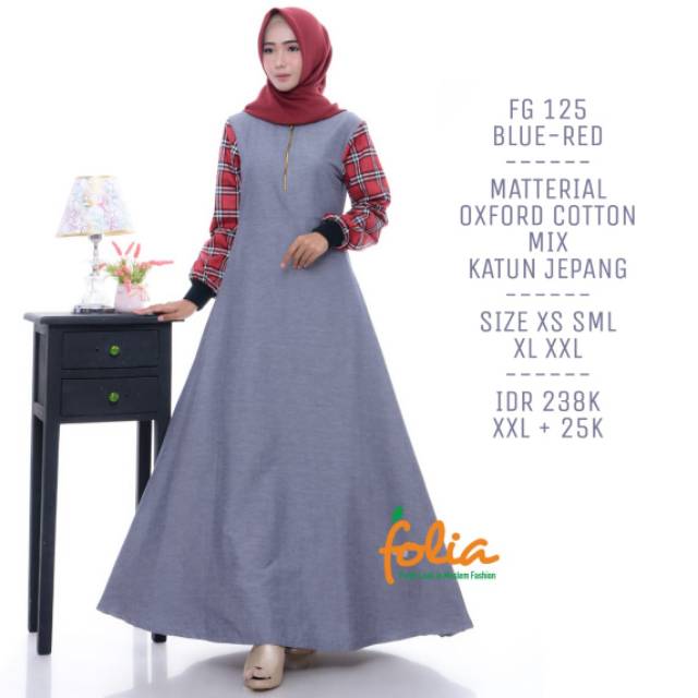 Gamis katun Folia FG 125