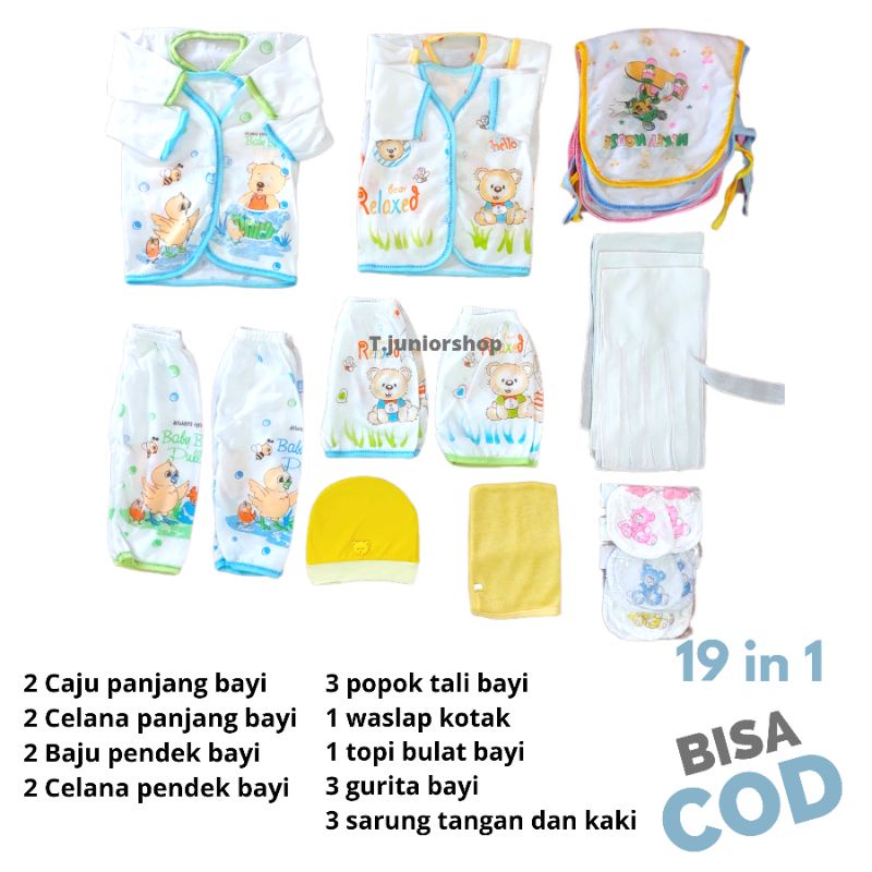 PAKET PERLENGKAPAN BAJU BAYI BARU LAHIR/paket baju bayi newborn/ Paket Perlengkapan Baju bayi Baru lahir 39 pcs