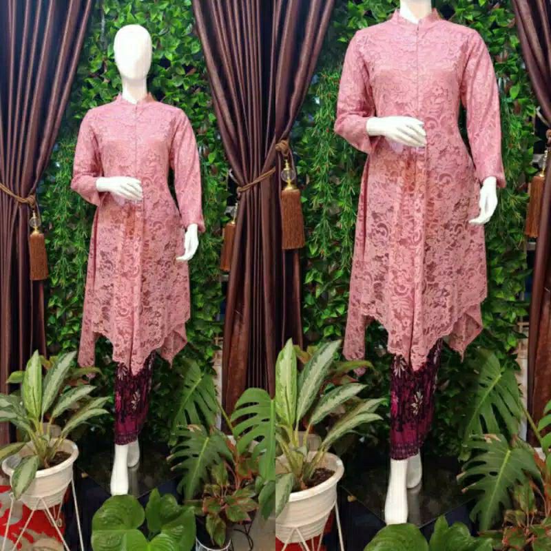 KEBAYA BRUKAT TERBARU // SLETING DEPAN (BUSUI) //TUNIK BRUKAT SERAGAMAN