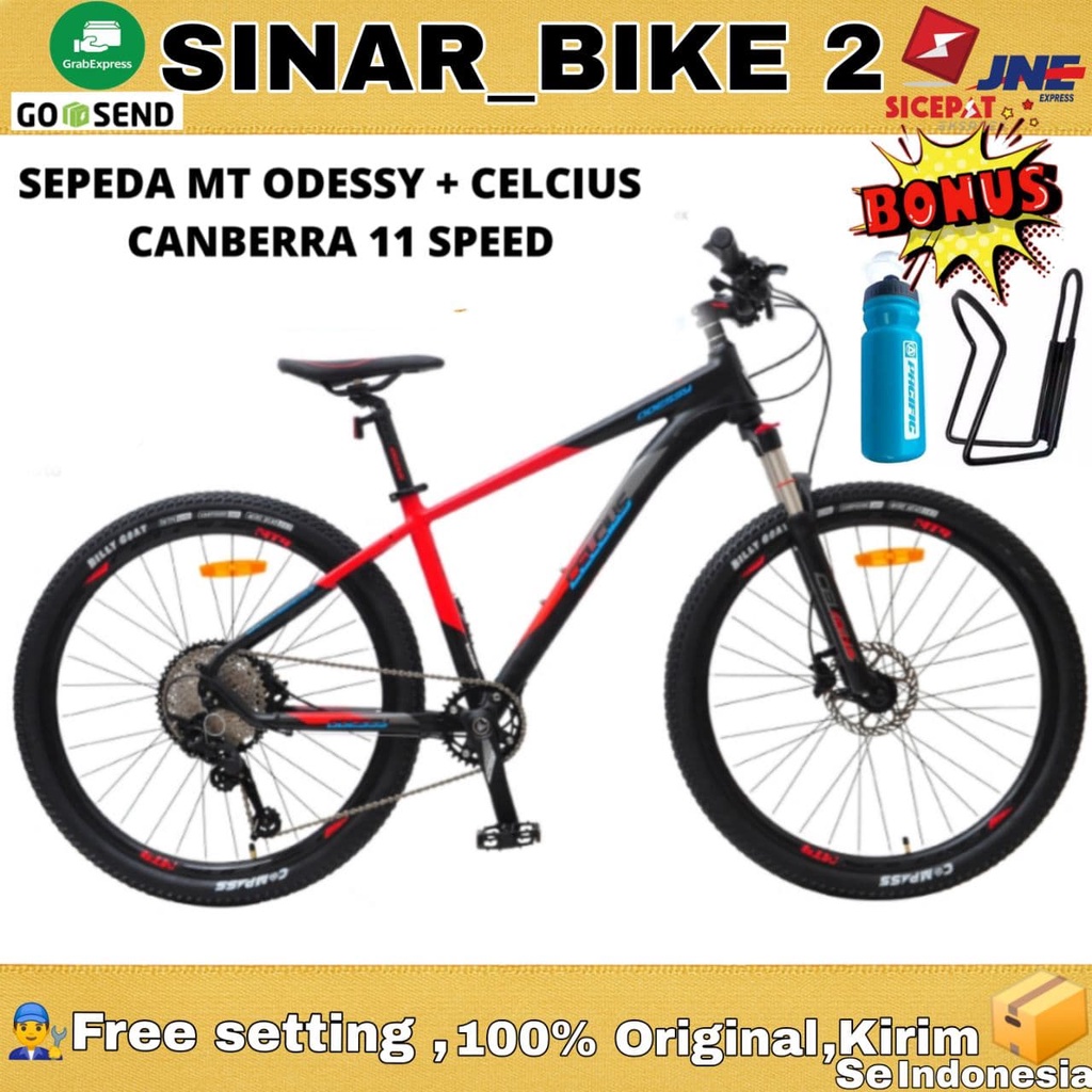 Sepeda Gunung 27.5 Inch MTB CELCIUS ODESSY CANBERRA Alloy 11 Speed