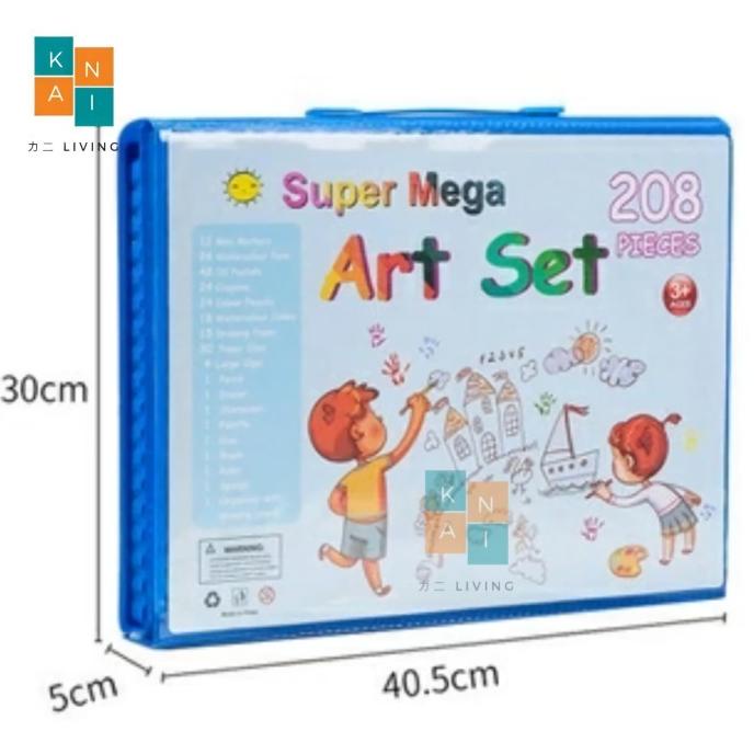 

Hot Produk Crayon Anak Set 208 Pcs Pensil Warna Alat Lukis Set Crayon