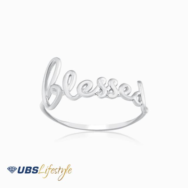 CINCIN EMAS PUTIH UBS LINEA WISH LIMITED EDITION - BLESSED - 750 PUTIH - CC70485