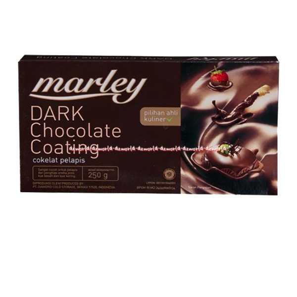 Marley Dark Chocolate Coating 250gr White Chocolate Milk Chocolate Coklat Untuk Kue Cookies Coklat Putih Batang