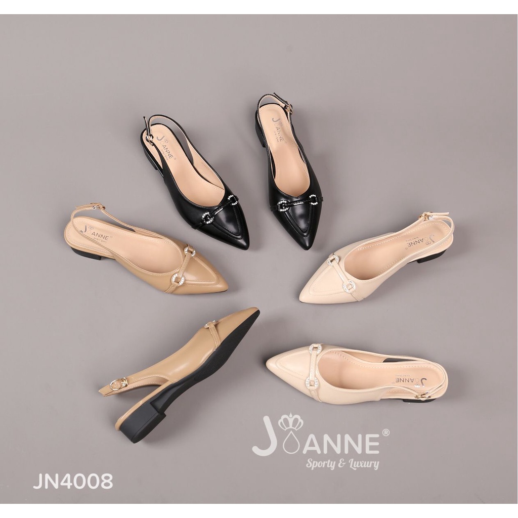 JOANNE Slingback Low Heels Shoes #JN4008 ORIGINAL