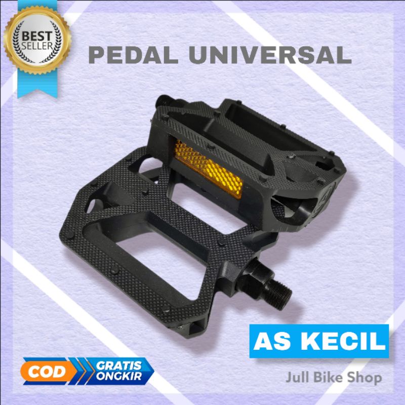 Pedal sepeda mtb anak lipat bmx fixie pacific as besar kecil kaki engkol 18 20 26 hitam