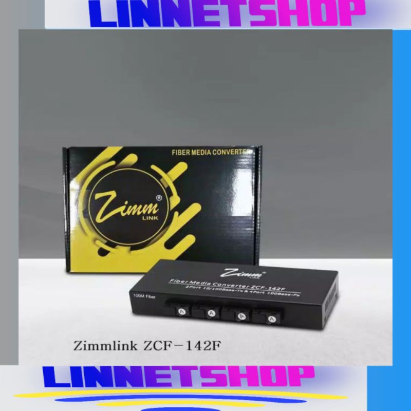 HTB Media Converter Zimmlink ZCF-142F 4 FO 2 LAN