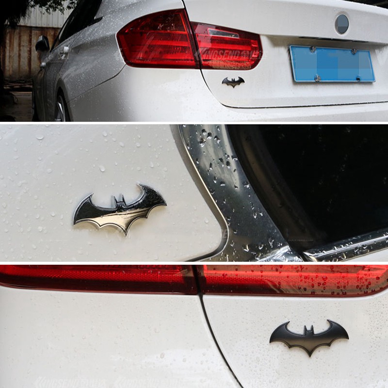 Night knight Stiker Emblem Logo Batman untuk Mobil Volkswagen Suzuki Skoda Lexus Mercedes Benz