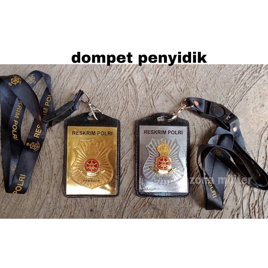 Dompet Name tag  Id Card/Kalung lencana penyidik polri new premium