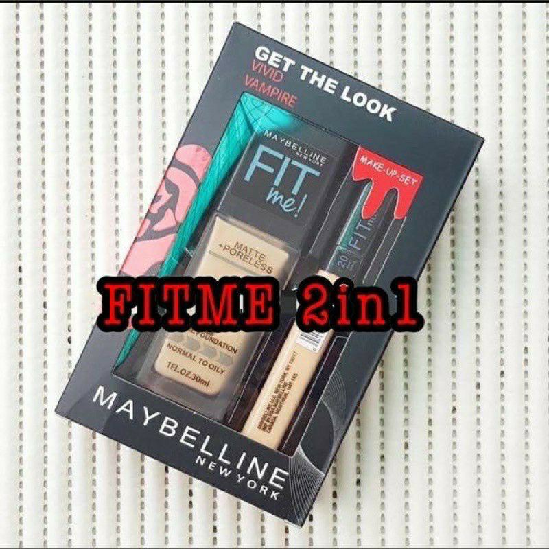 Maybelline Fit Me Foundation+Concelear 2in1 / FIT ME MYBELINE FOUNDATION +CONCELEAR / Maybeline ViVid