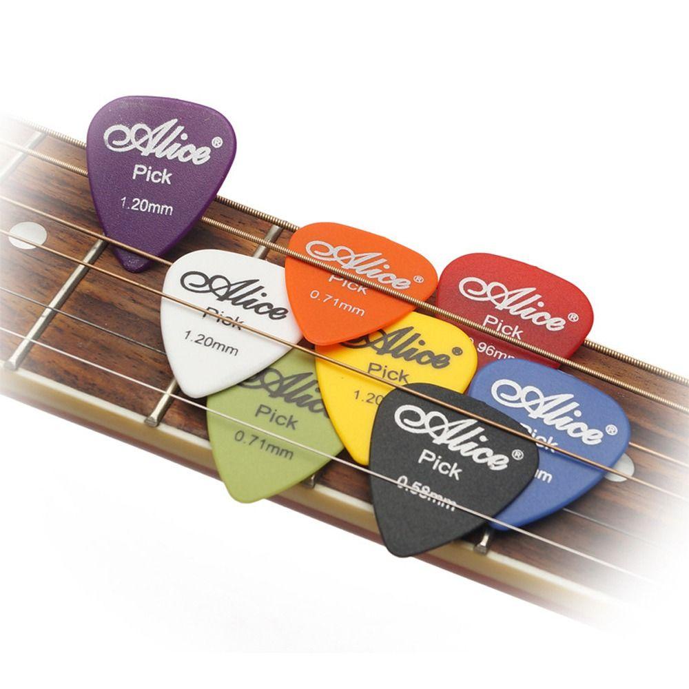 [Elegan] Picks Gitar 0.58 - 1.5 mm 100pcs 0.58/0.71/0.81mm Plectrum Aneka Warna Mediator Alice acoustic Musical Instrumen Bass Aksesoris Gitar Plectrum