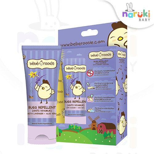 Bebe Roosie Bugs Repellent Minyak Telon Cream Anti Nyamuk 60gr