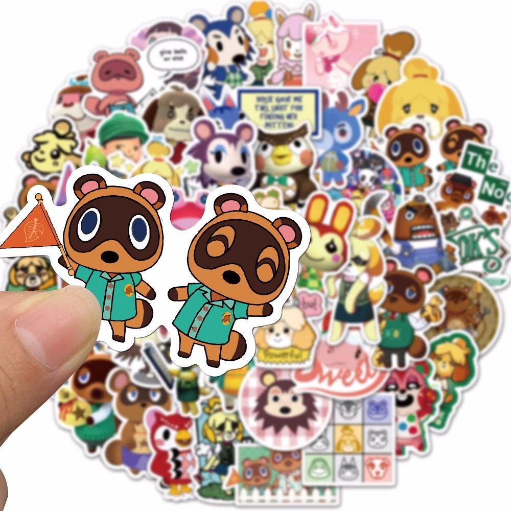 Lanfy Stiker Animal Crossing Lucu Kulkas Laptop Alat Tulis Stiker Koper Stiker Hias Kartun Sticker