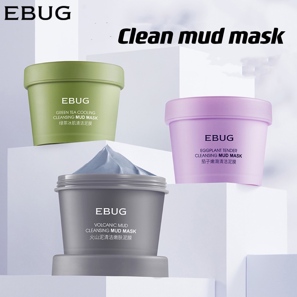 EBUG CLEANSING MUD MASK MASKER WAJAH IMPORT