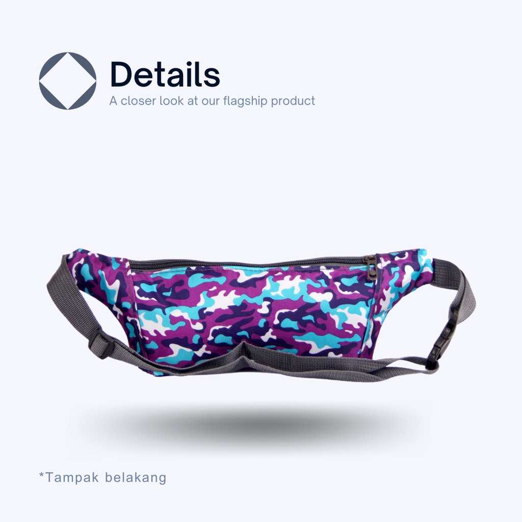 Tas Olahraga Kecil - Tas Pinggang Sepeda Lari - Waistbag POLO HUMMER