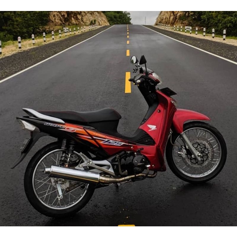 STRIPING STICKER WAVE S 125 MERAH STRIPING SUPRA X 125 VARIASI WAVE S 125