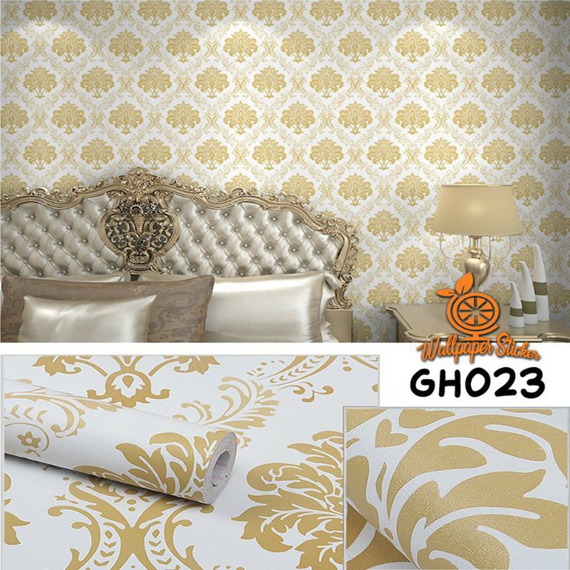 WALLPAPER STIKER MOTIF BATIK (45 cm x 9.5 Meter)