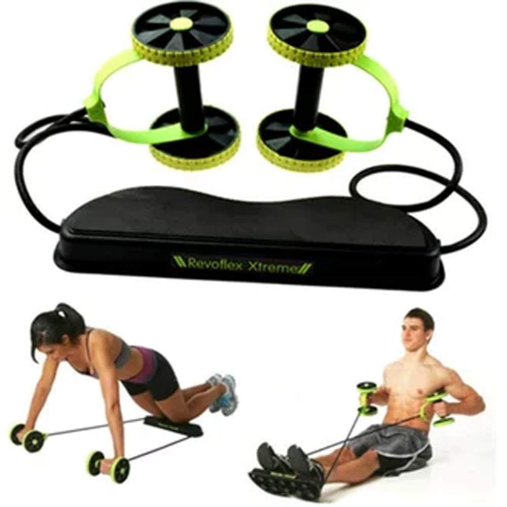 Alat Gym Revoflex Xtreme  Alat Fitness Fitness Portable LENGKAP 44 FUNGSI Alat Fitness Di Rumah Alat Gym Sixpack Alat Olahraga Push Up Sit Up Black