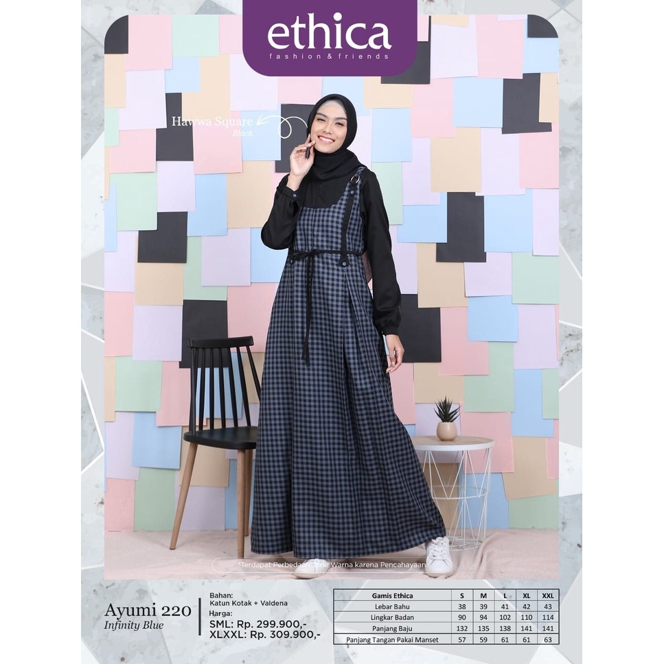 GAMIS TERBARU 2021 ETHICA AYUMI 220 INFINITY BLUE