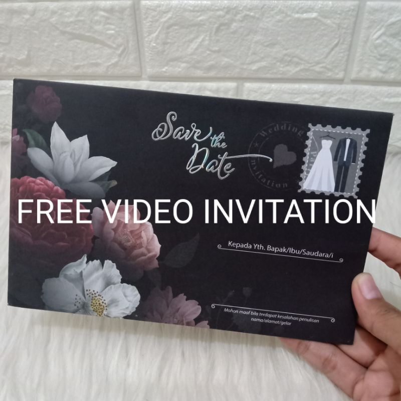 [TERMURAH] UNDANGAN AMPLOP MURAH | UNDANGAN AMPLOP HITAM | UNDANGAN FOIL EMAS | UNDANGAN AMPLOP MEWA