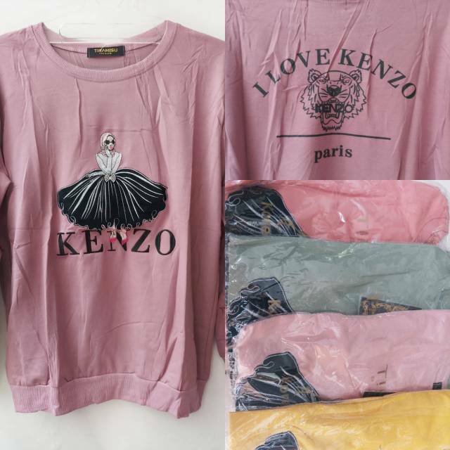 Kaos lengan panjang import bordir cocoangel kuhan mojo mf tiramisu