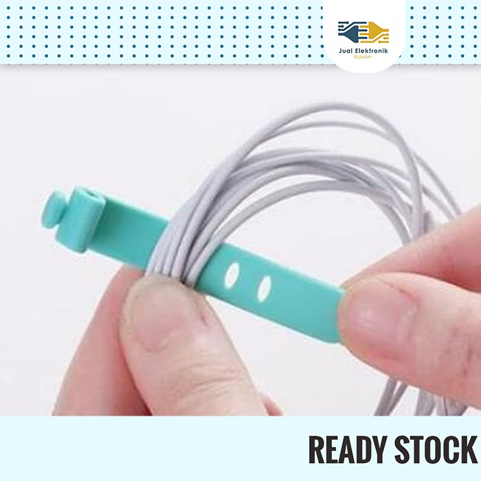 Pengikat Kabel Penggulung Cable KLIP KABEL POLOS Klip Charger Hp Universal