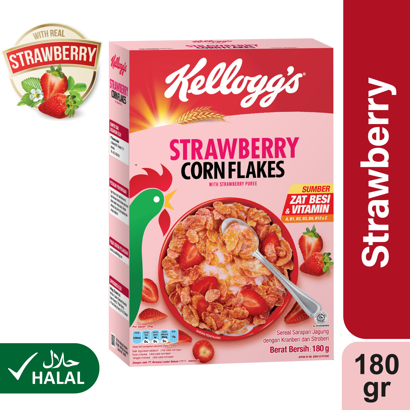 KELLOGGS Fruit Strawberry CF 180 g Shopee Indonesia