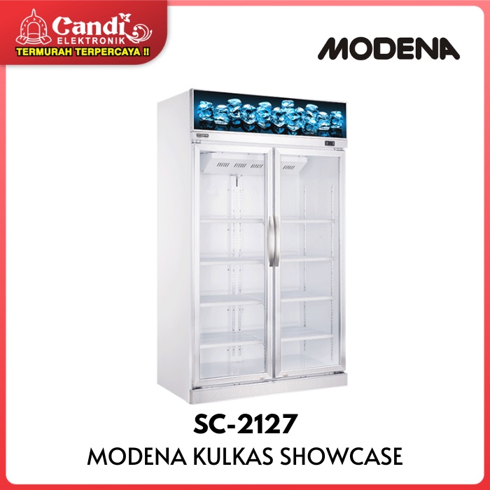 MODENA Kulkas Showcase  2 Pintu Kapasitas 1200 Liter  SC-2127