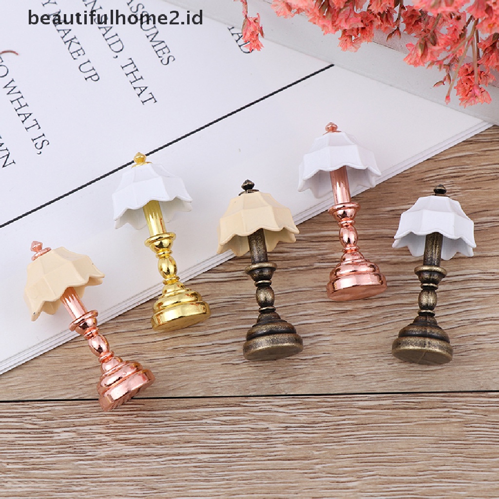 (Beautifulhome2.Id) Miniatur Lampu Skala 1: 12 Untuk Rumah Boneka