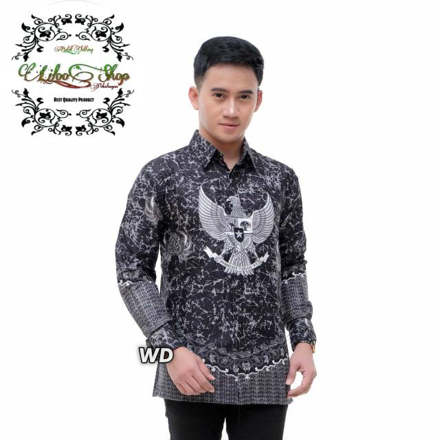KEMEJA BATIK MOTIF TERBARU GARUDA PANCASILA