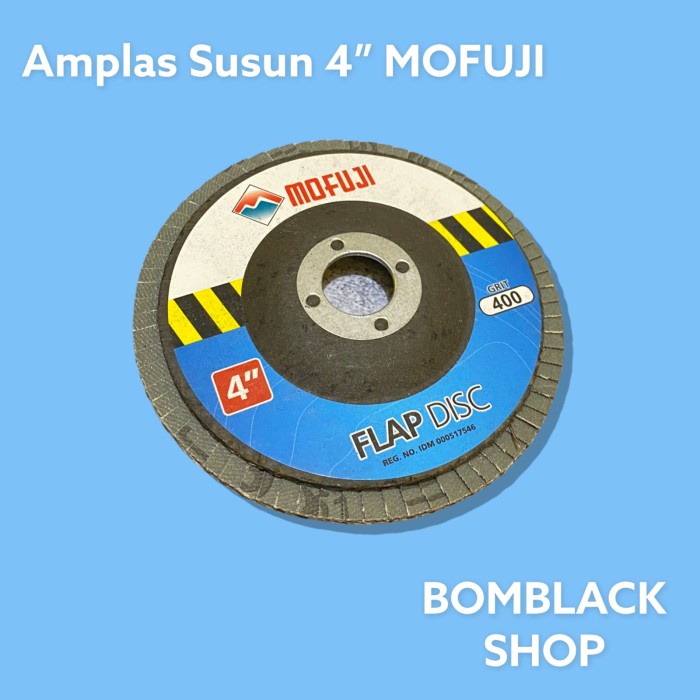 MOFUJI Amplas Susun 4&quot; Gerinda Flap Disc Grit 60 100 150 180 400 Tebal - GRIT 60