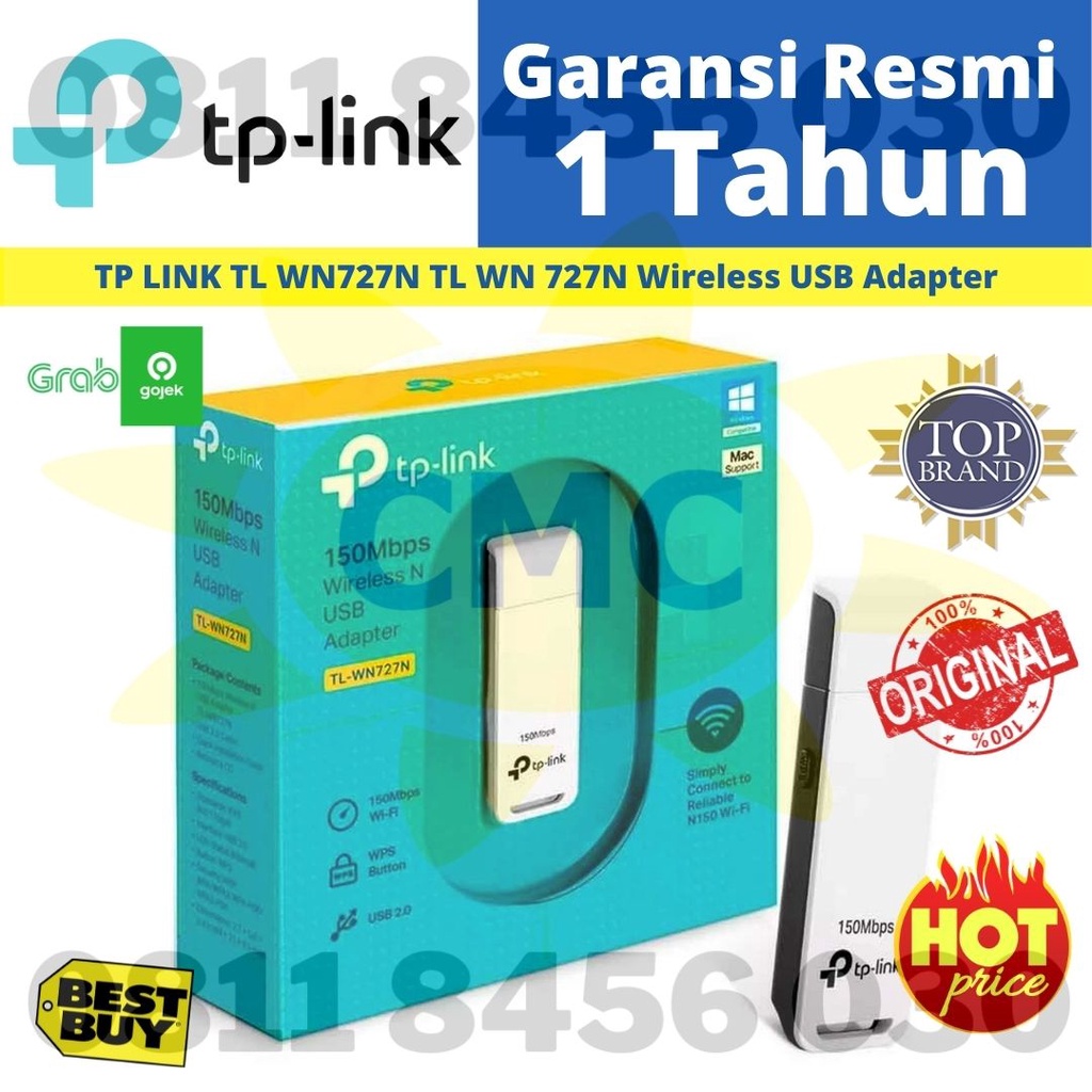 TP-LINK TL WN727N WIFI RECEIVER WIRELESS N USB ADAPTER TPLINK TP LINK