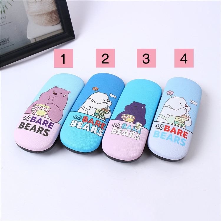 Kotak Tempat Kacamata BareBears Dewasa &amp; Anak anak - Hardcase - Bears ( Group )