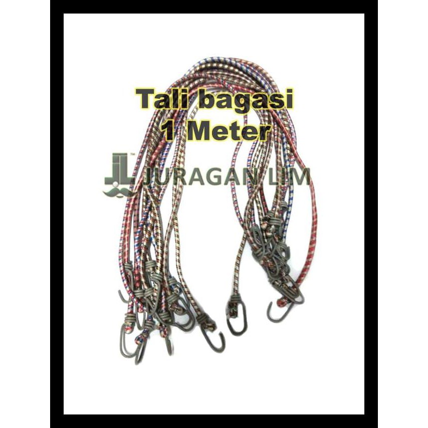 

Tali Bagasi Karet Pengikat Barang + Panjang 1 Meter - Warna Acak Bermutu