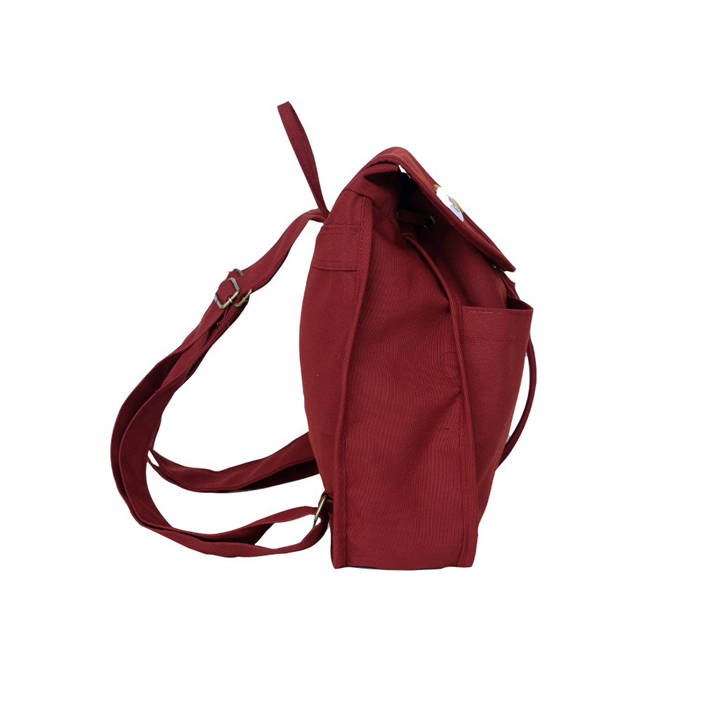 Imokey Onyx Maroon: Basic Drawstring Backpack - Tas Ransel Pria Tas Ransel Wanita