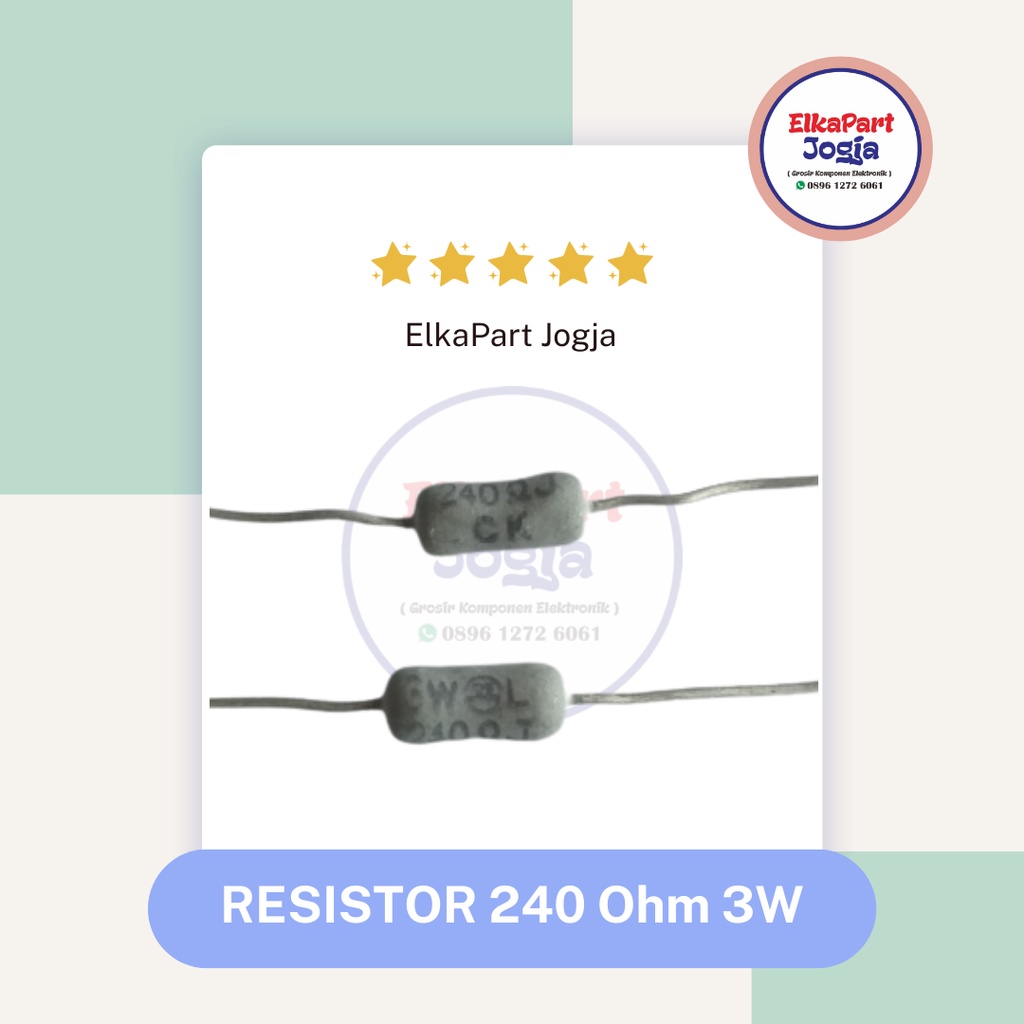 RESISTOR JAPAN 3W 5% 240 Ohm Resistor Metal Film