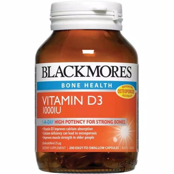 Blackmores vitamin D3 1000IU vitamin D 1000 IU 200 capsule Lc