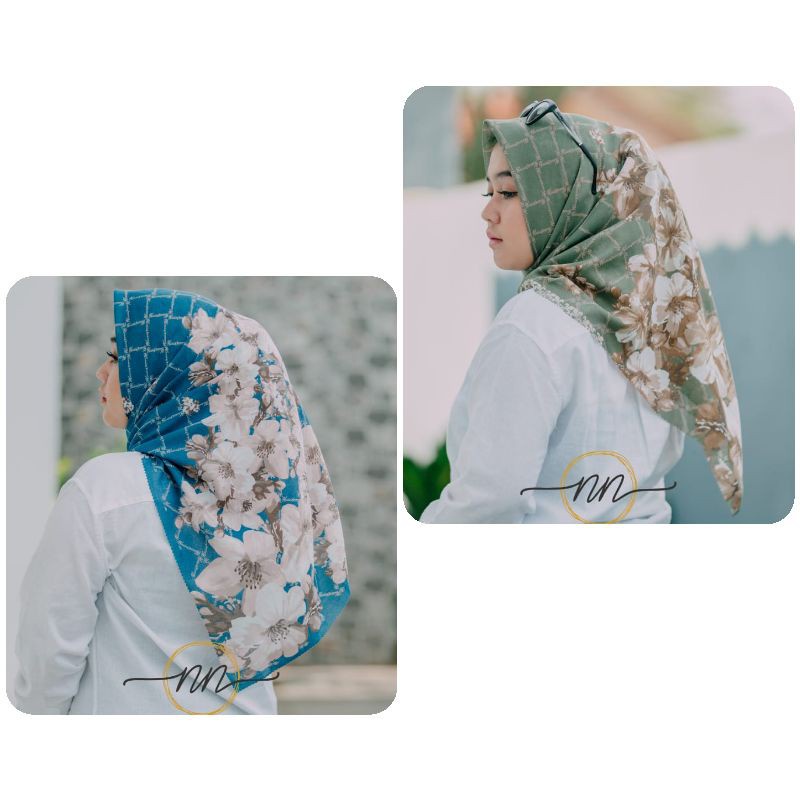 HIJAB SEGIEMPAT VOAL MOTIF HL LIGHT KEYZ HIJAB KH0030