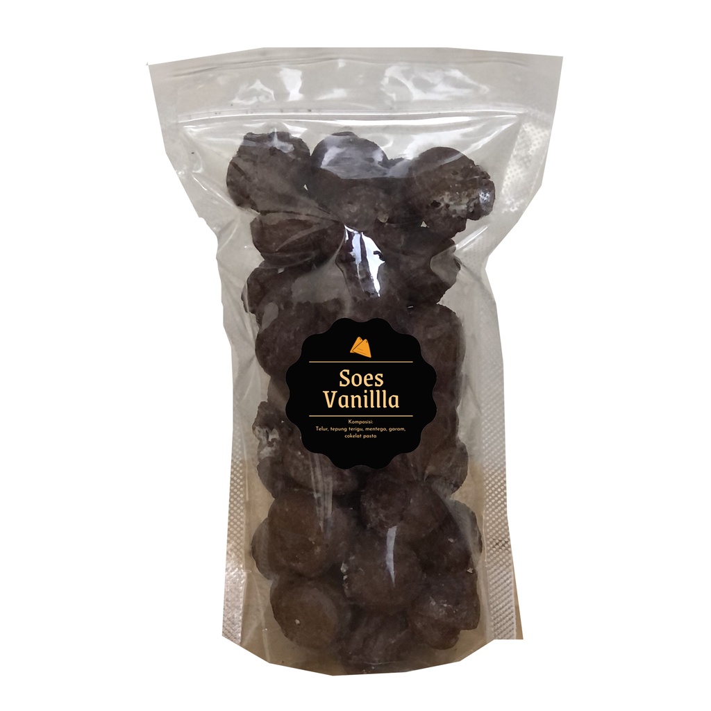 [DELISH SNACKS] Soes Cokelat / Snack Cemilan Camilan Sus Kering Mini Jajanan Manis Rasa Coklat
