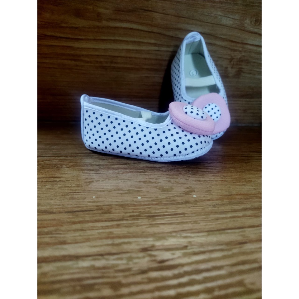 SEPATU BAYI BABY SHOES PREWALKERS POLKADOT 2-12 BULAN