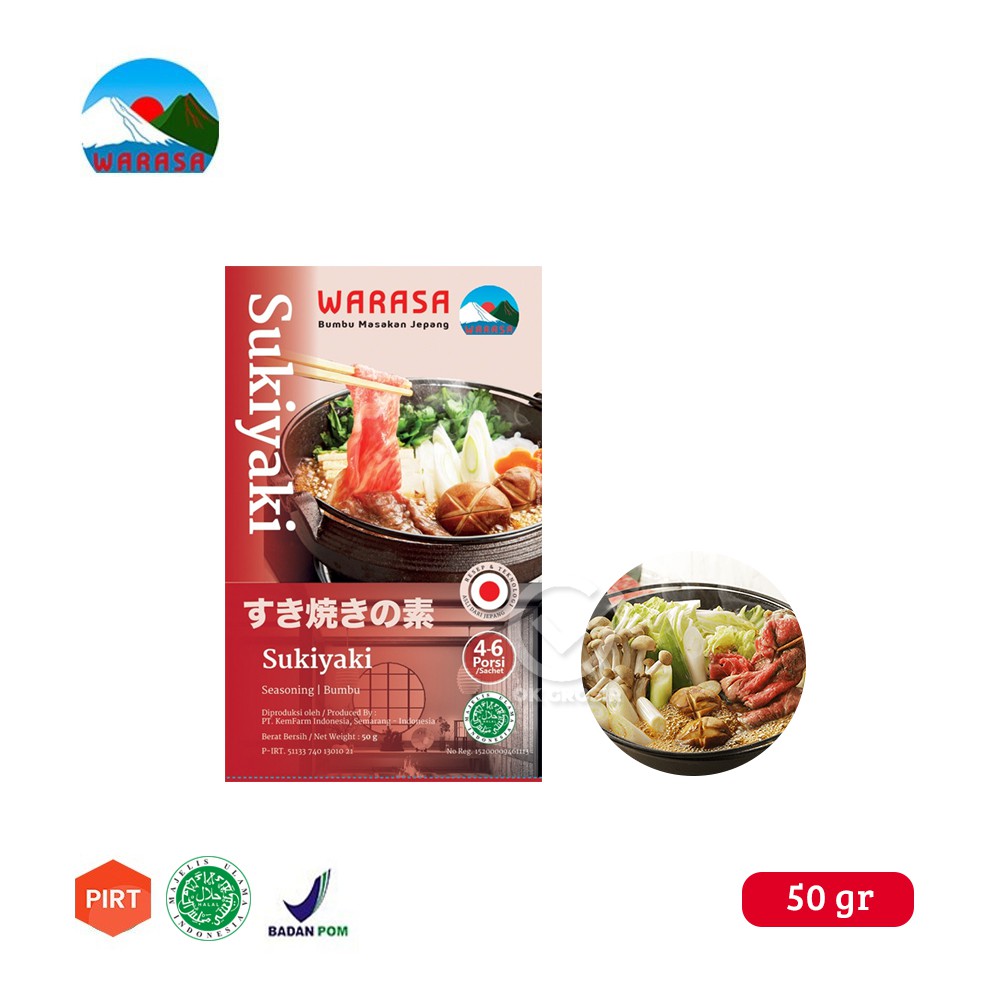 

Warasa Bumbu Sukiyaki Instant Jepang HALAL (50 gr)