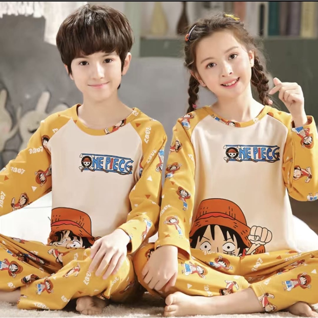 Baju tidur piyama anak import premium 4-14 tahun