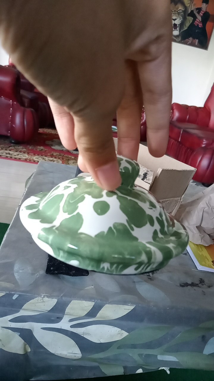 Teko Ceret Poci Jadul Army Vintage / Teko Unik Cebol - Food Grade