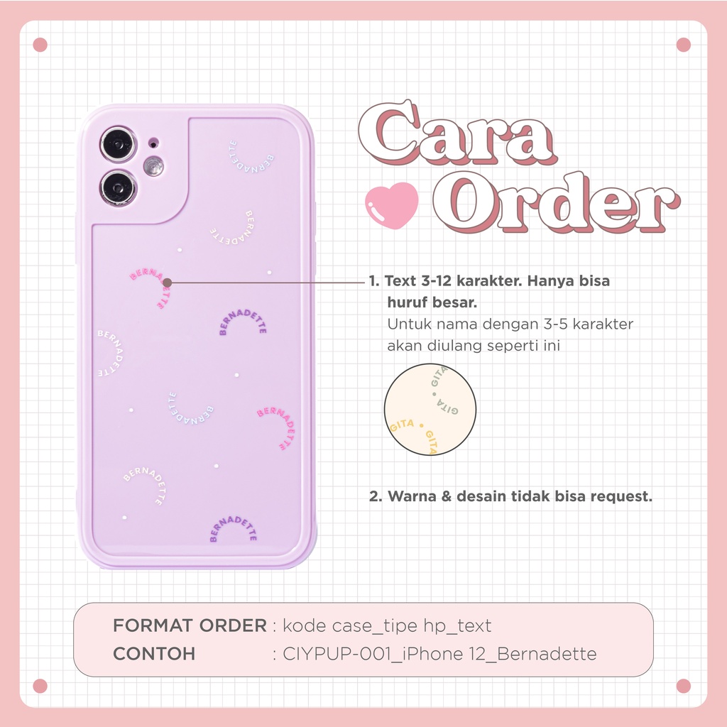 LANGSUNG KIRIM TANPA PO | (Seri 1) For iPhone - POPSICLE Glossy Case - Premium Case Custom Nama
