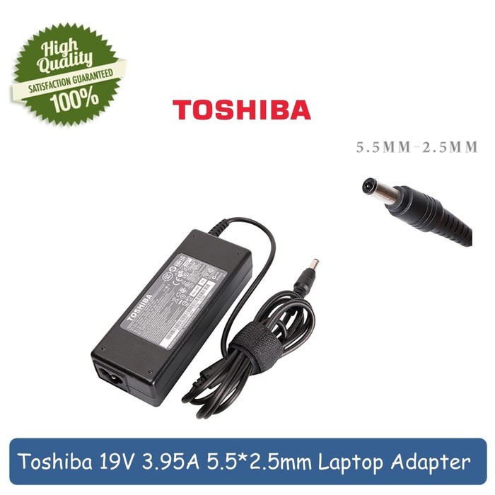 ADAPTOR CHARGER TOSHIBA M300 A100 M60 M645 M800 A500 19V 3,95A ORIGINAL