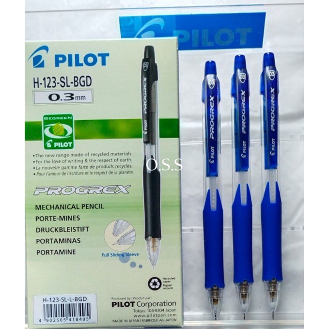 

PILOT MECHANICAL PENCIL H-123 PROGREX/MEKANIK PENCIL 0.3mm(1pcs)