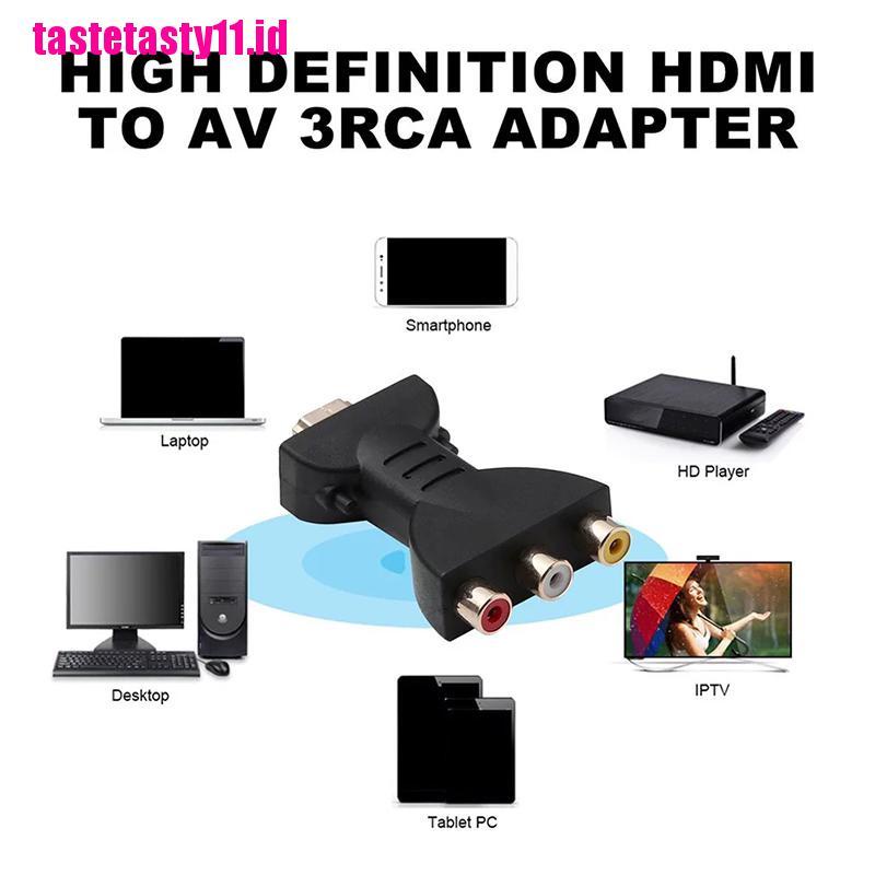 Adapter Konektor Audio Video HDMI Ke AV RCA